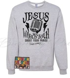 1182 Jesus World Tour in black DTF/Sublimation Transfer