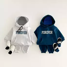 2 Pieces Set Baby Kid Boys Letters Hoodies Sweatshirts And Solid Color Pants Wholesale 231130241