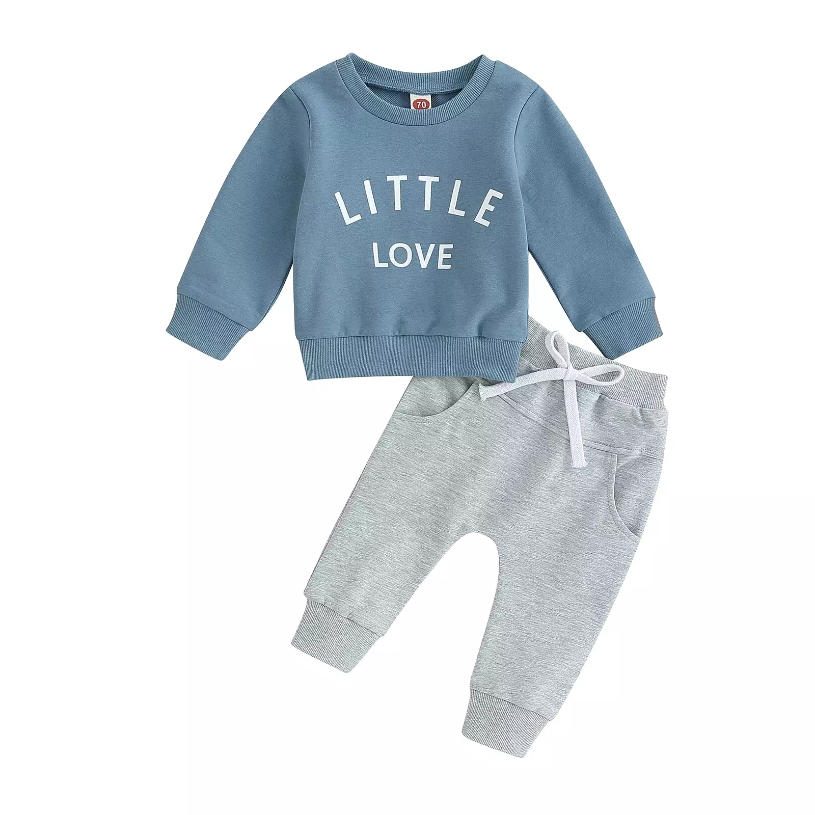 2 Pieces Set Baby Kid Boys Letters Tops And Solid Color Pants Wholesale 231130314