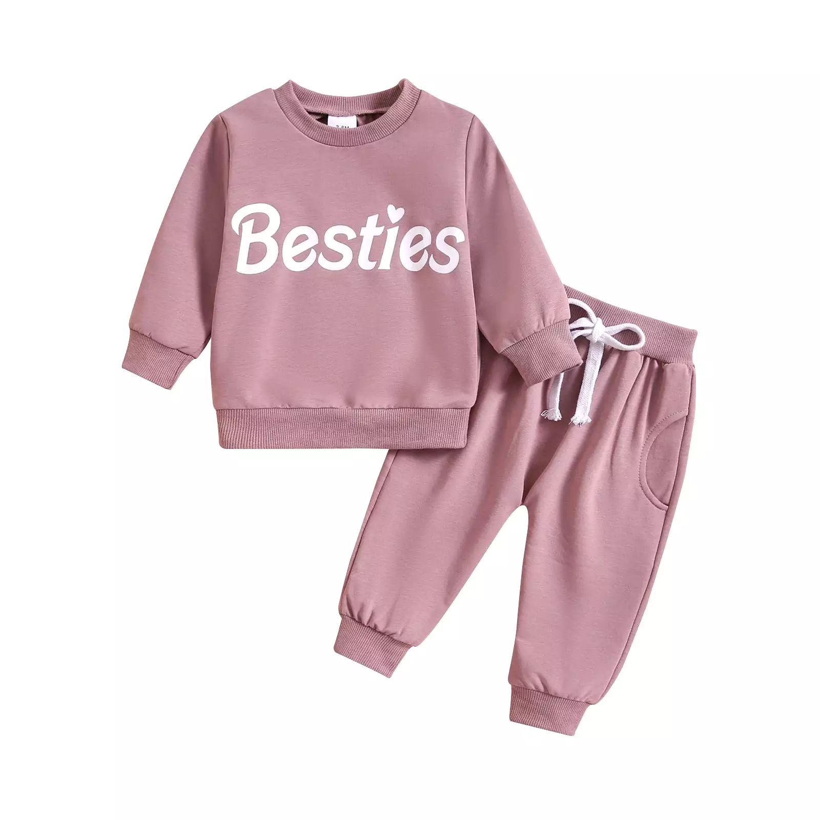 2 Pieces Set Baby Kid Girls Letters Tops And Solid Color Pants Wholesale 231130271