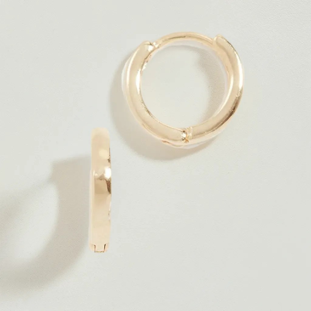 Adorn Gold Small Huggie Hoop Earrings