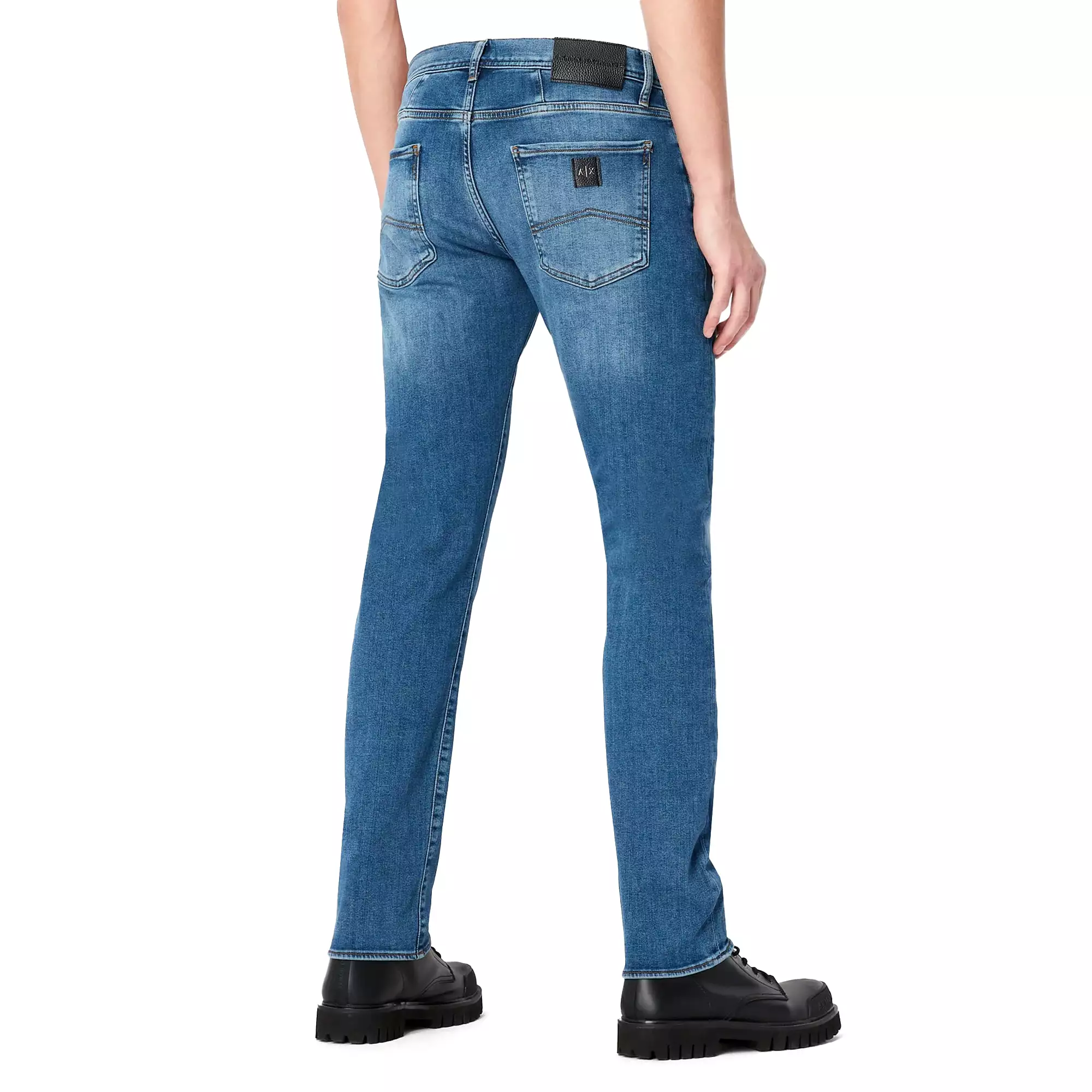 Armani Exchange J13 Slim Fit Jeans - Mid Blue Stretch