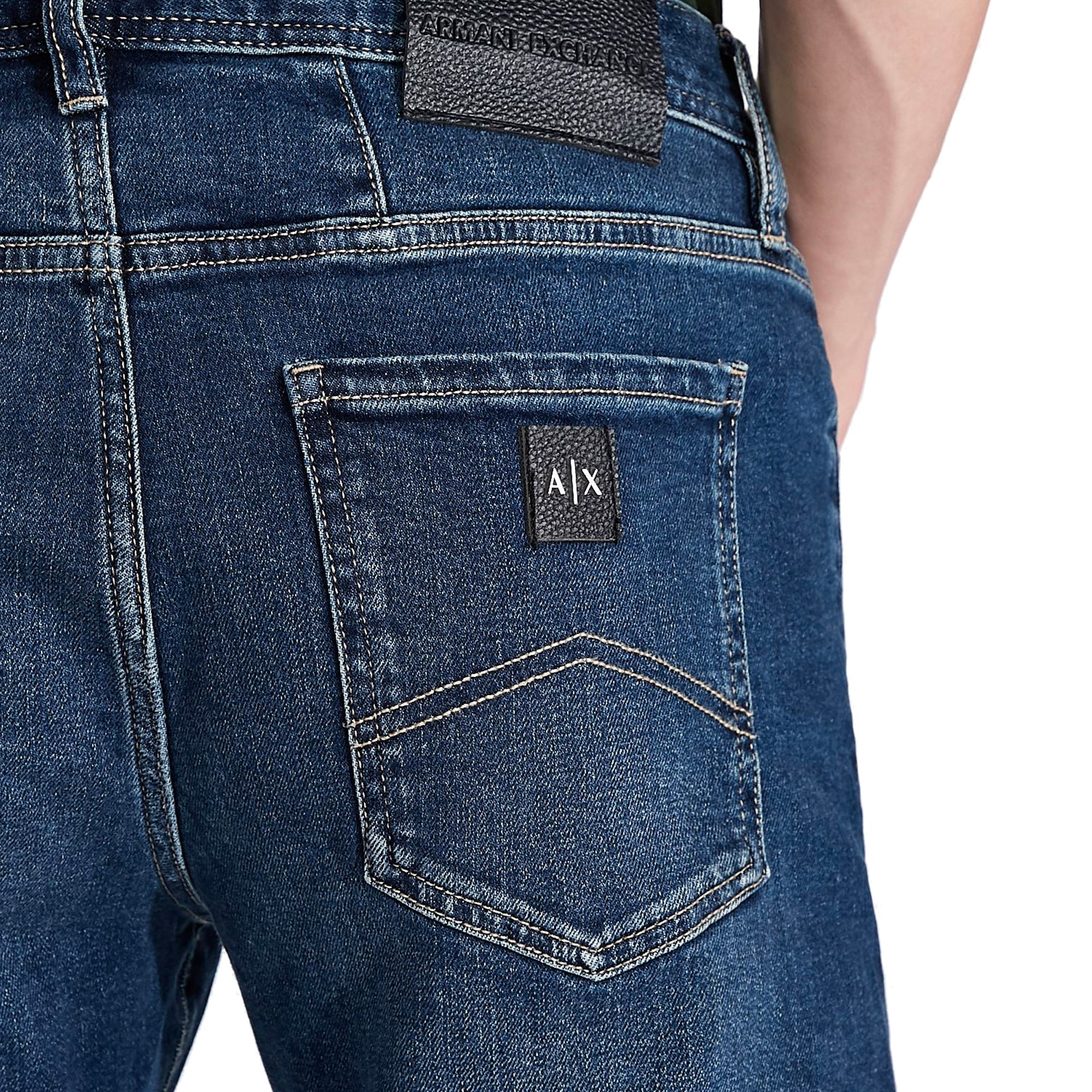 Armani Exchange J13 Slim Fit Jeans - Stone Wash Blue