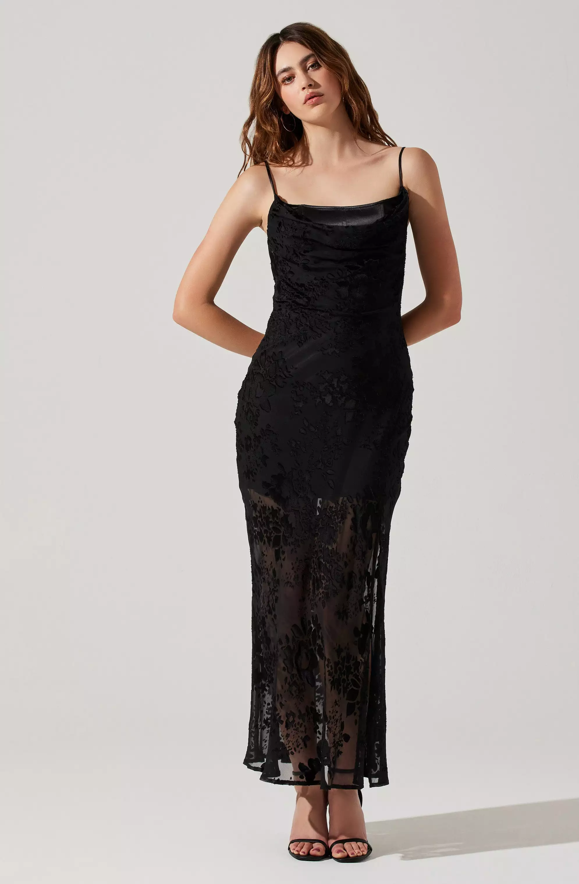 Aubrielle Burnout Maxi Dress