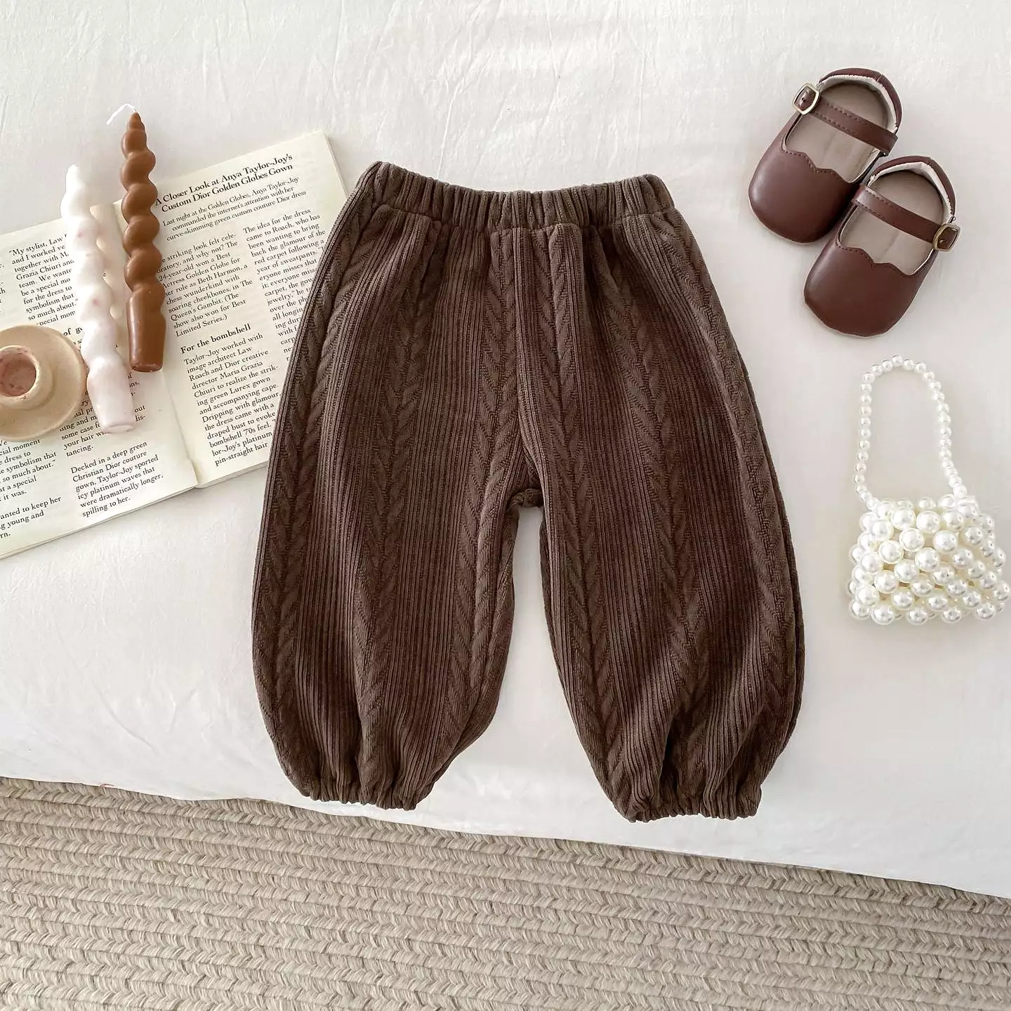 Baby Kid Girls Solid Color Pants Wholesale 240111113