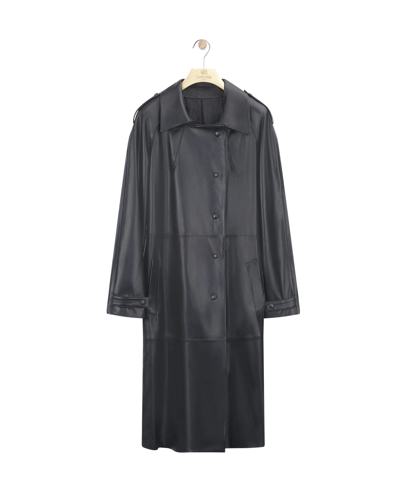 Berlin Black Lamb Trench Coat