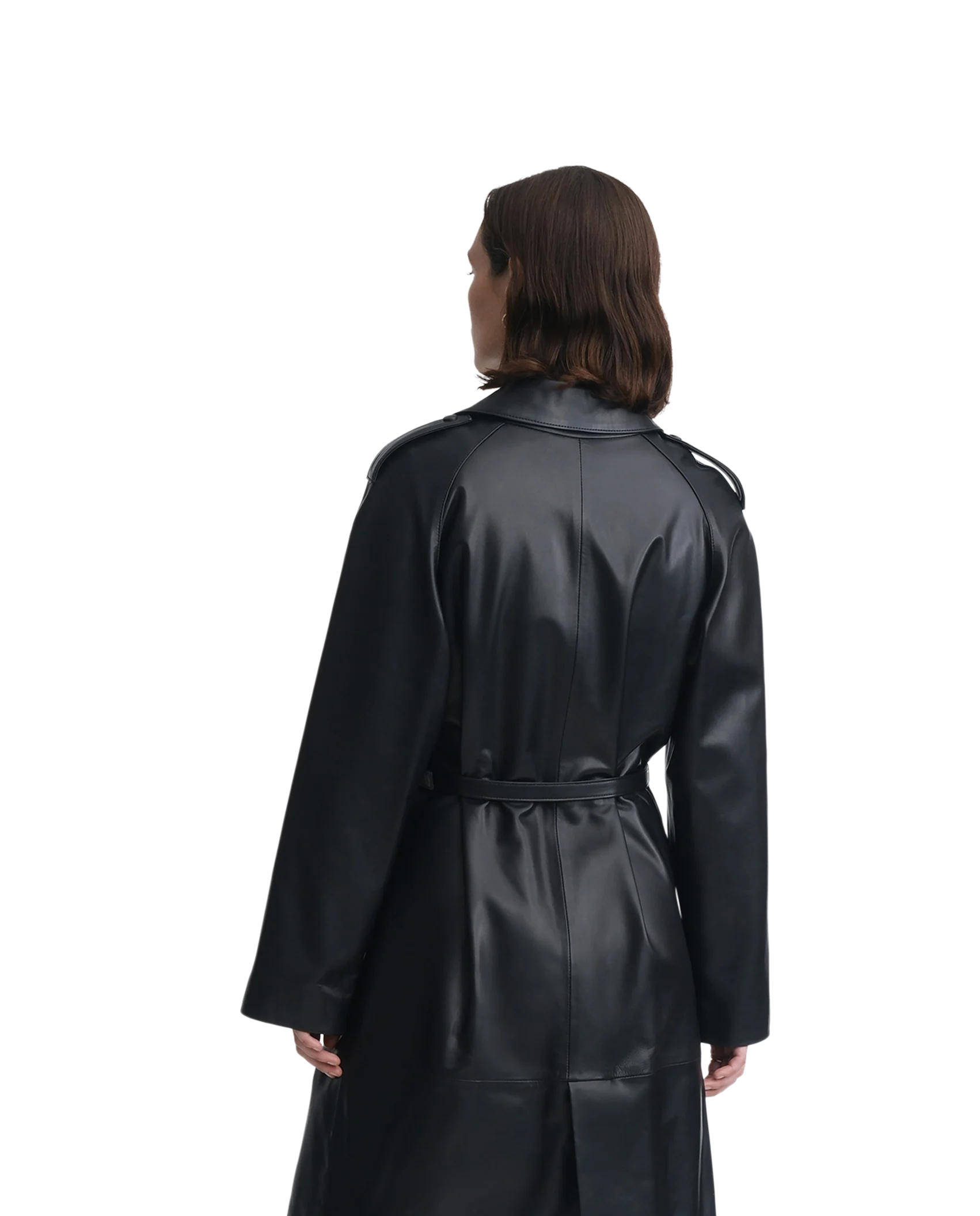 Berlin Black Lamb Trench Coat