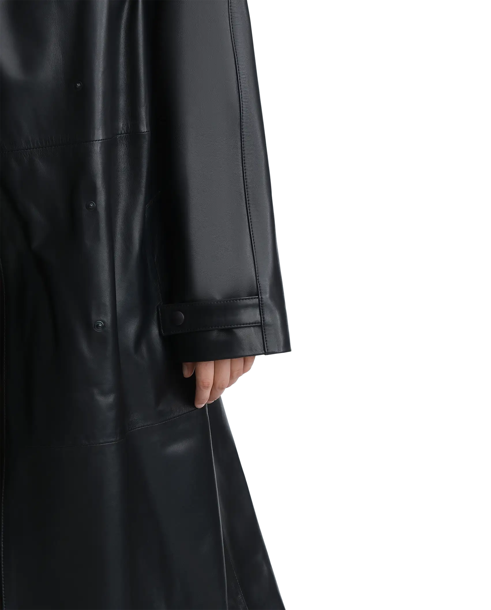 Berlin Black Lamb Trench Coat