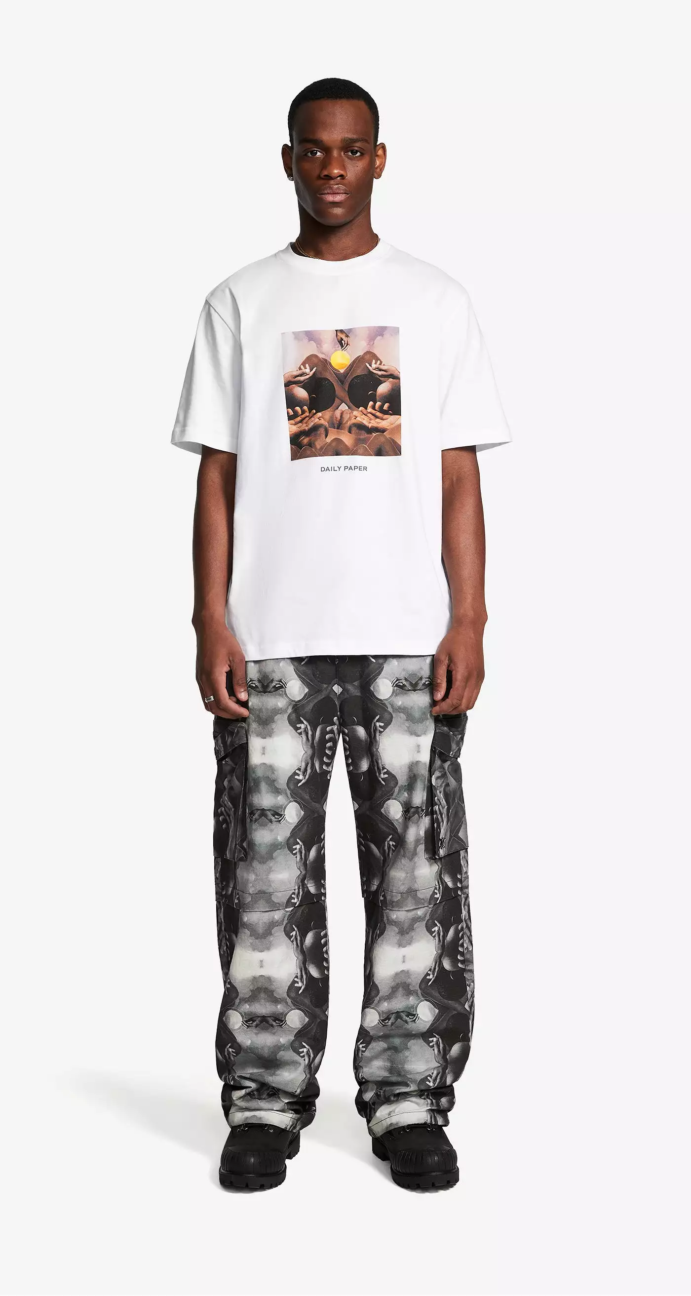 Black Source Landscape Track Pants