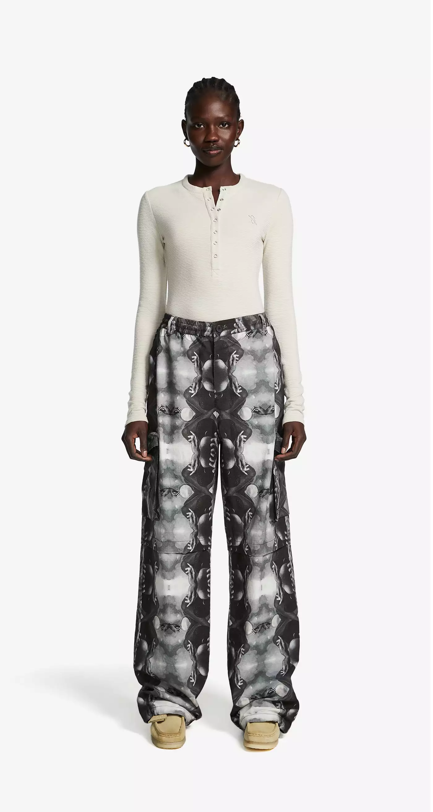 Black Source Landscape Track Pants