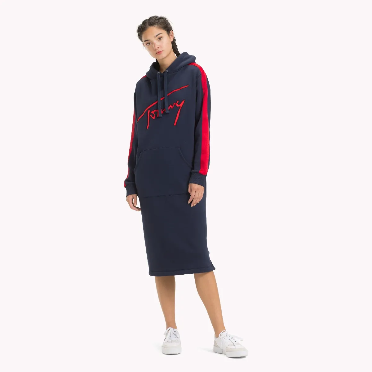 Blue Varsity Hoody Dress | Dresses & Jumpsuits | Tommy Hilfiger