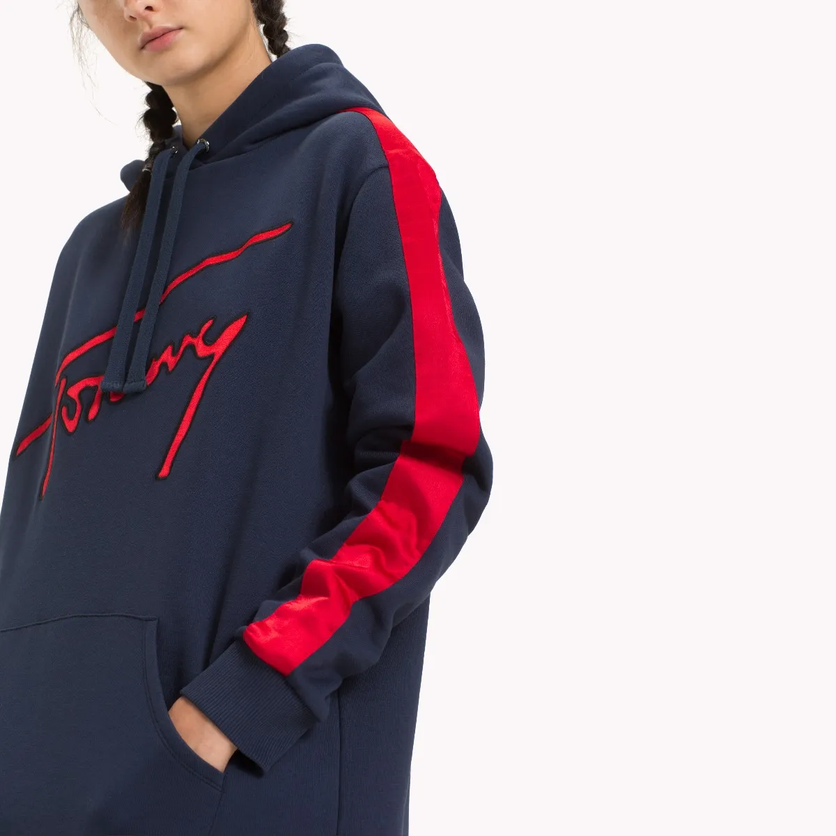 Blue Varsity Hoody Dress | Dresses & Jumpsuits | Tommy Hilfiger