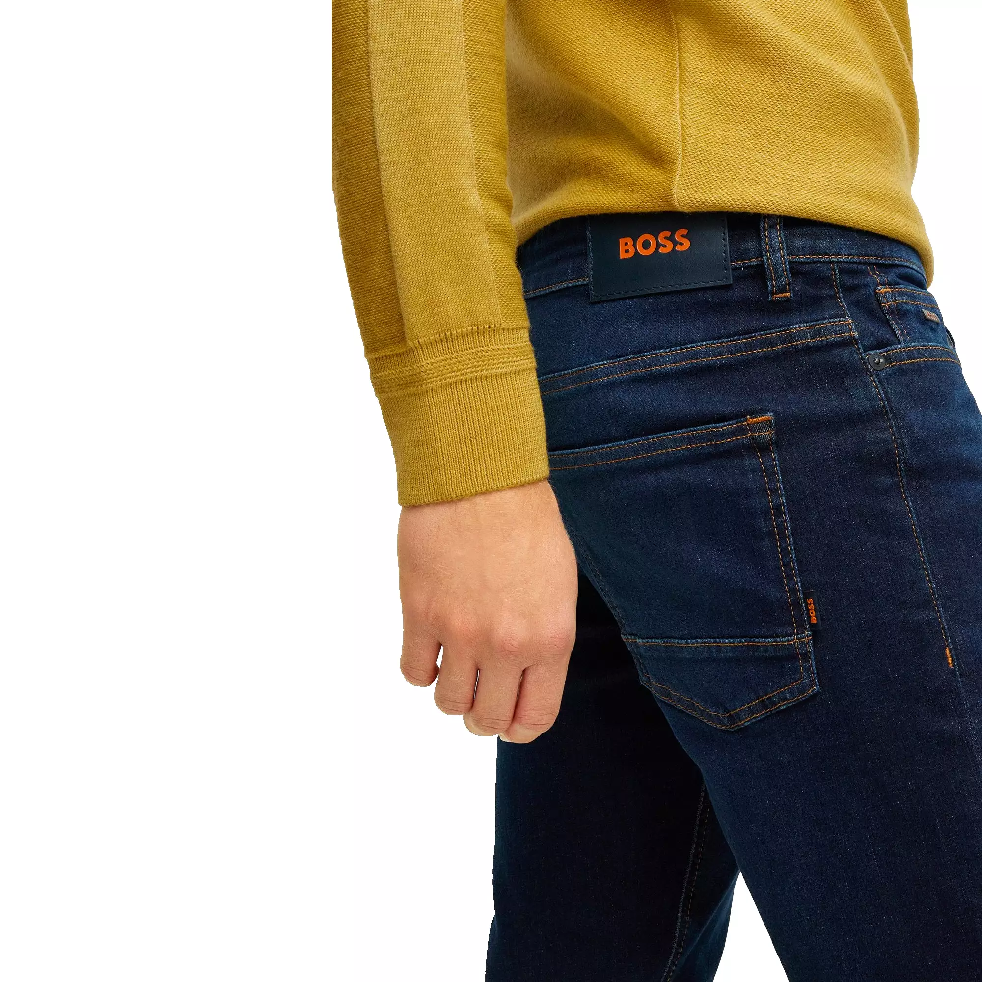 Boss Delaware Slim Fit Jeans - Aero Dark Blue Stretch