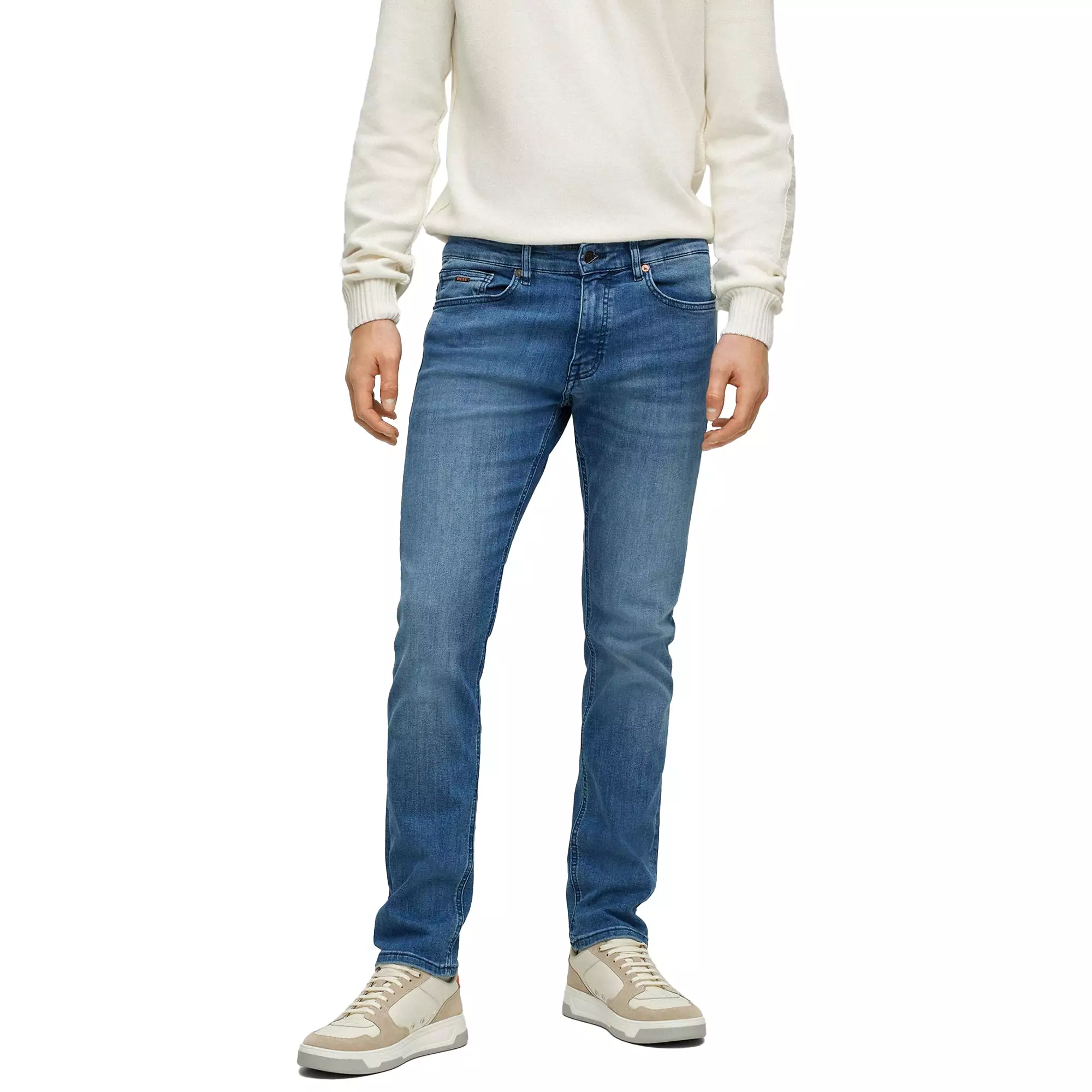 Boss Delaware Slim Fit Jeans - Film Light Blue Stretch