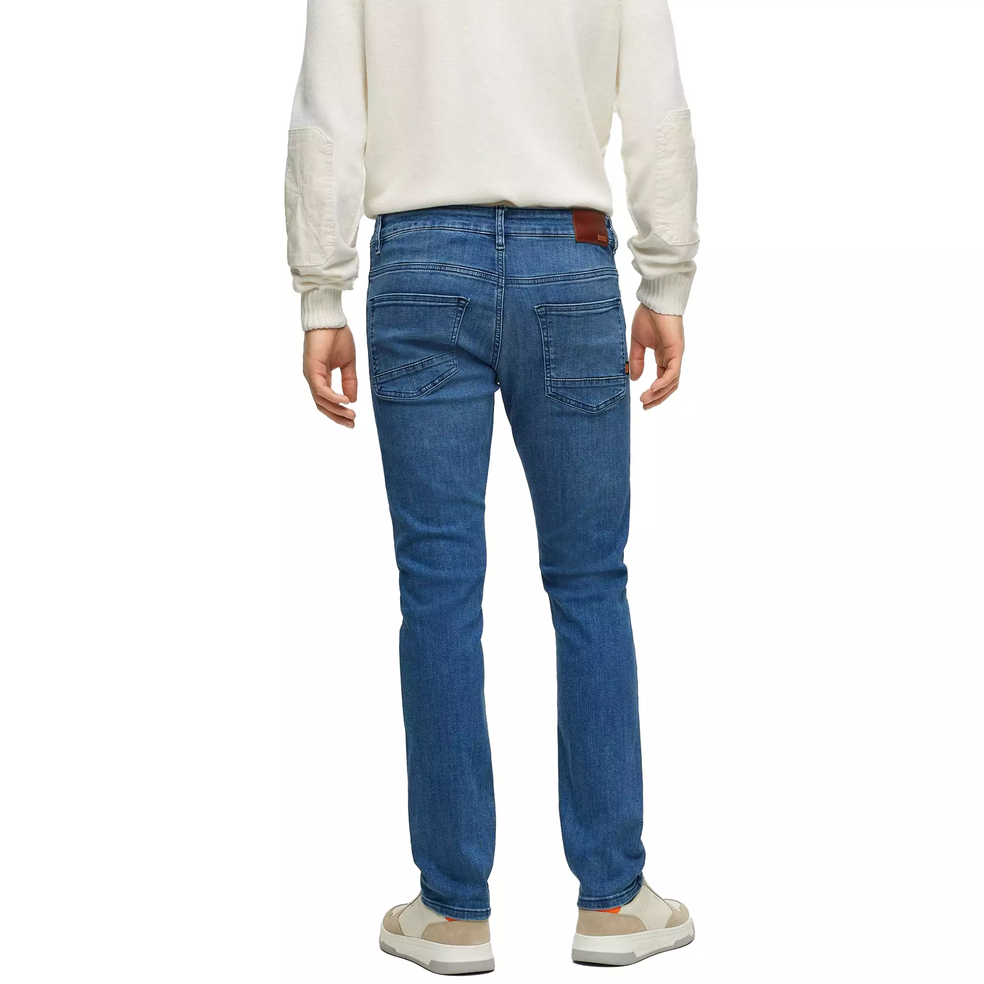 Boss Delaware Slim Fit Jeans - Film Light Blue Stretch