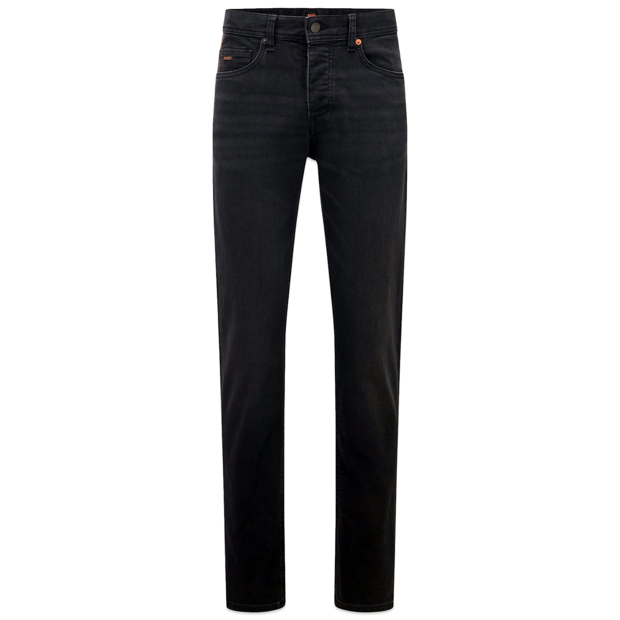 Boss Delaware Slim Fit Jeans - Jet Black Stretch