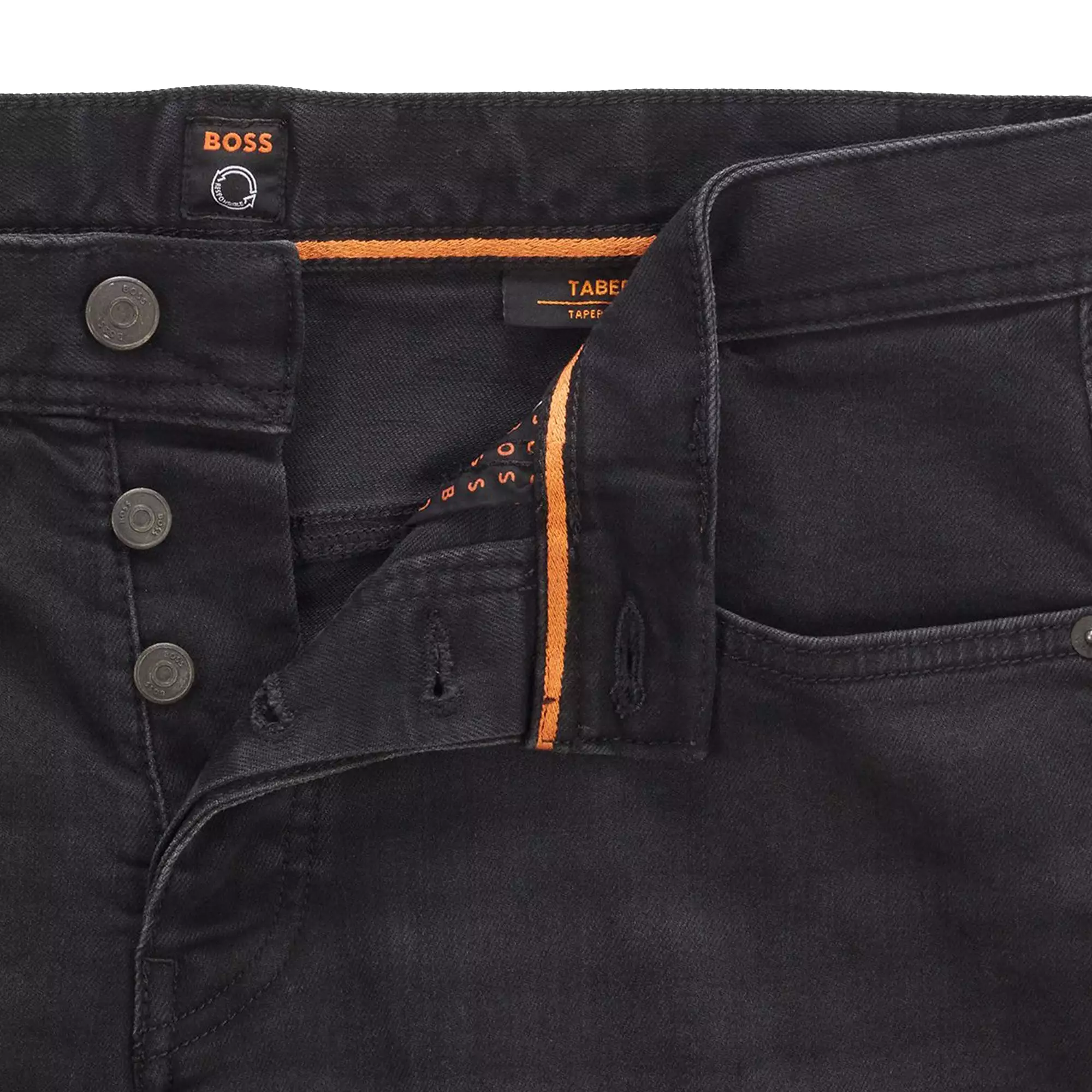 Boss Delaware Slim Fit Jeans - Jet Black Stretch