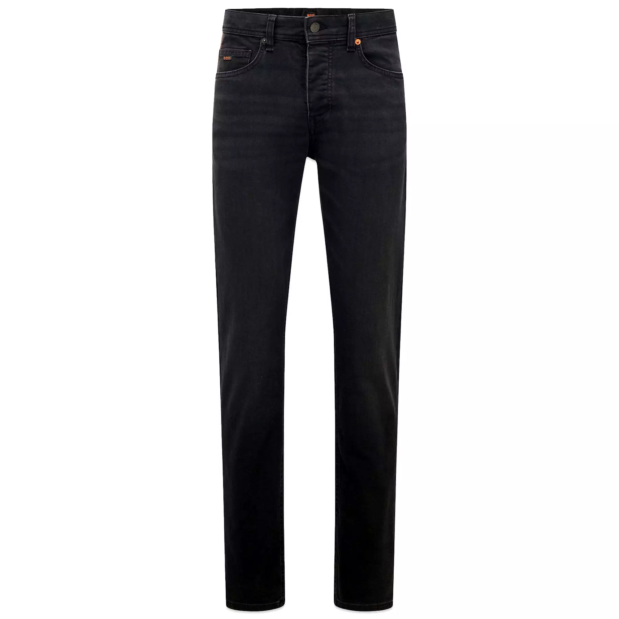 Boss Delaware Slim Fit Jeans - Jet Black Stretch