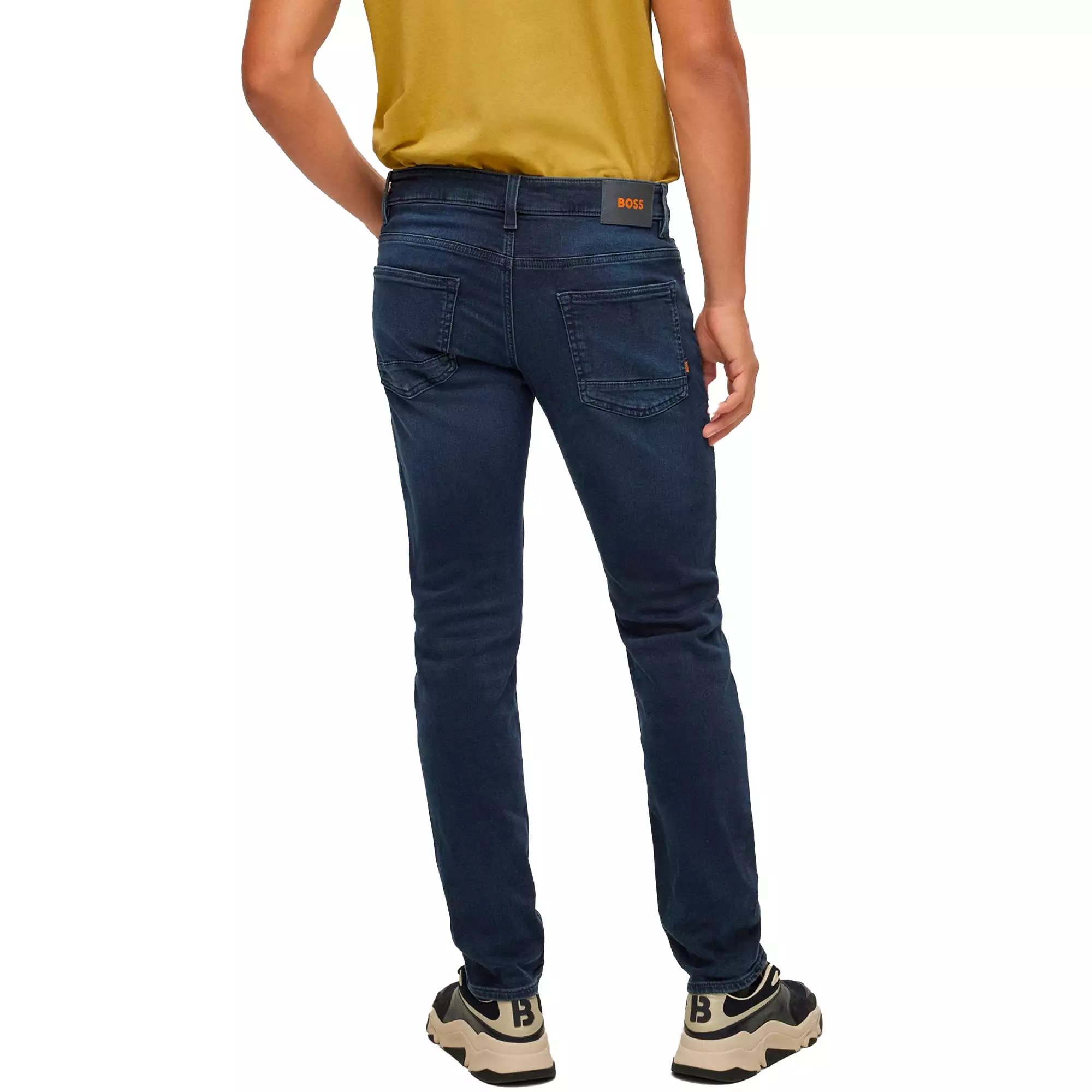 Boss Delaware Slim Fit Jeans - Oak Dark Blue Stretch