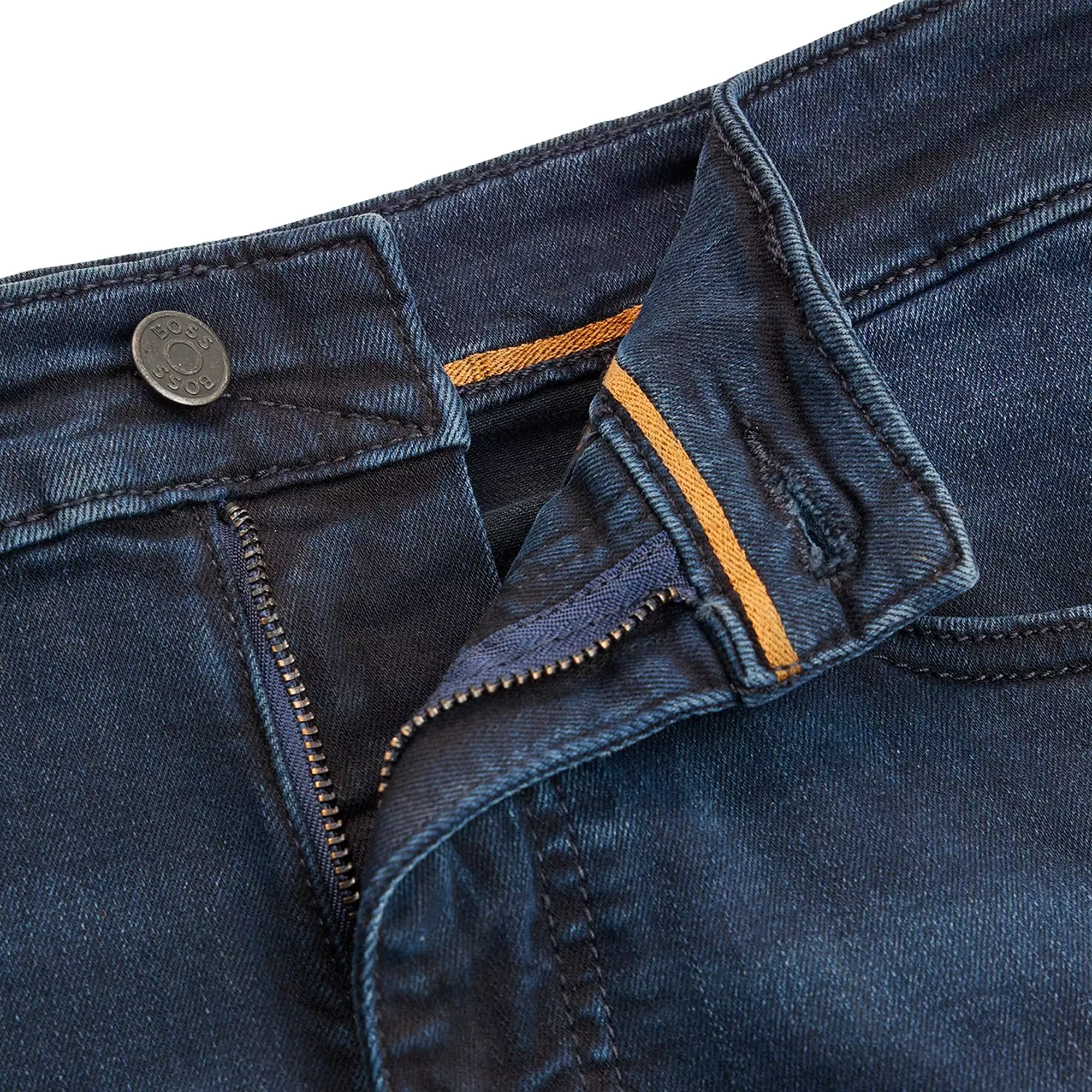 Boss Delaware Slim Fit Jeans - Oak Dark Blue Stretch