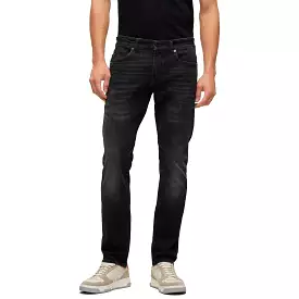 Boss Delaware Slim Fit Jeans - Pepper Charcoal Grey Stretch