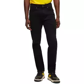 Boss ReMaine Regular Fit Jeans - Cobra Stay Black Stretch