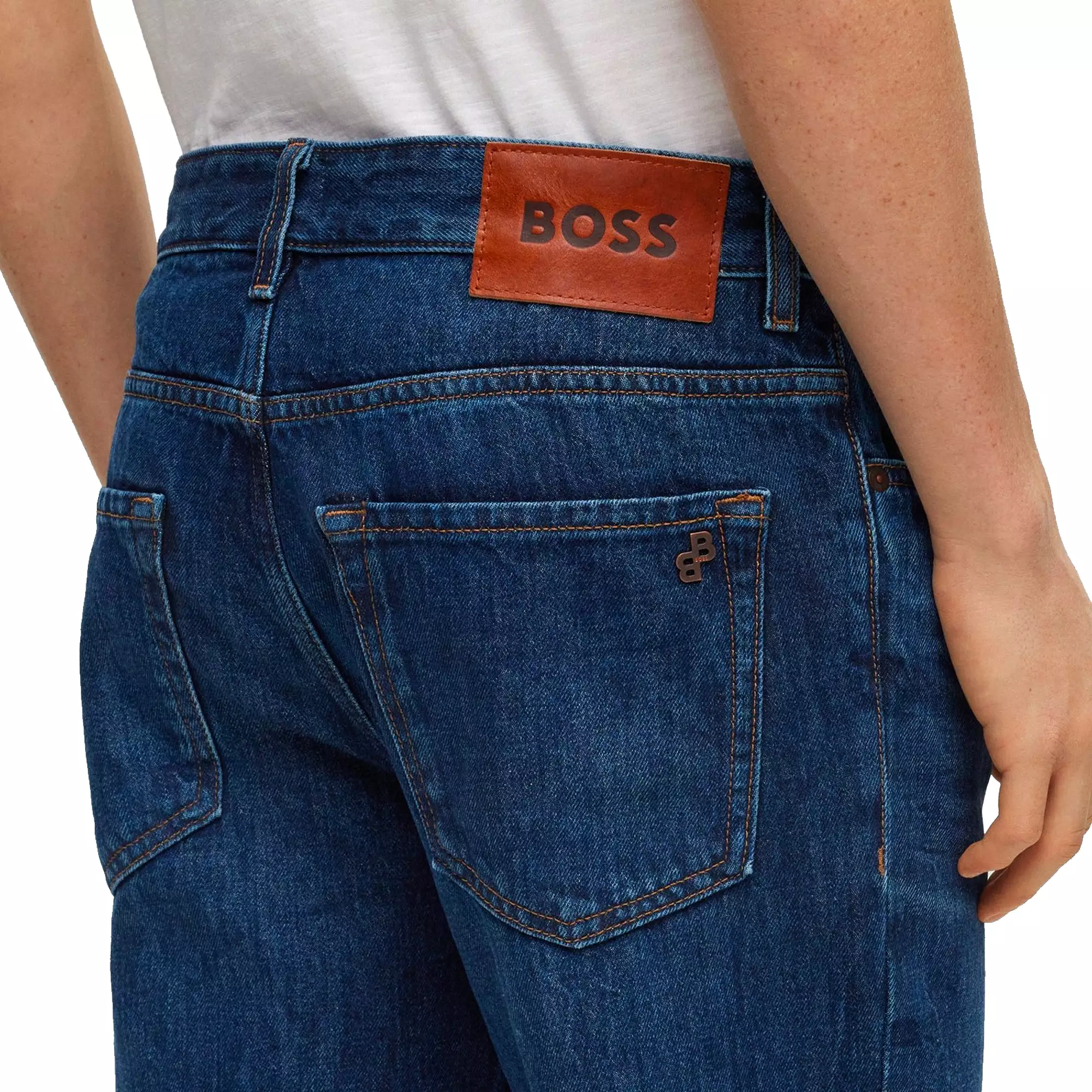 Boss ReMaine Regular Fit Jeans - Roots Dark Blue