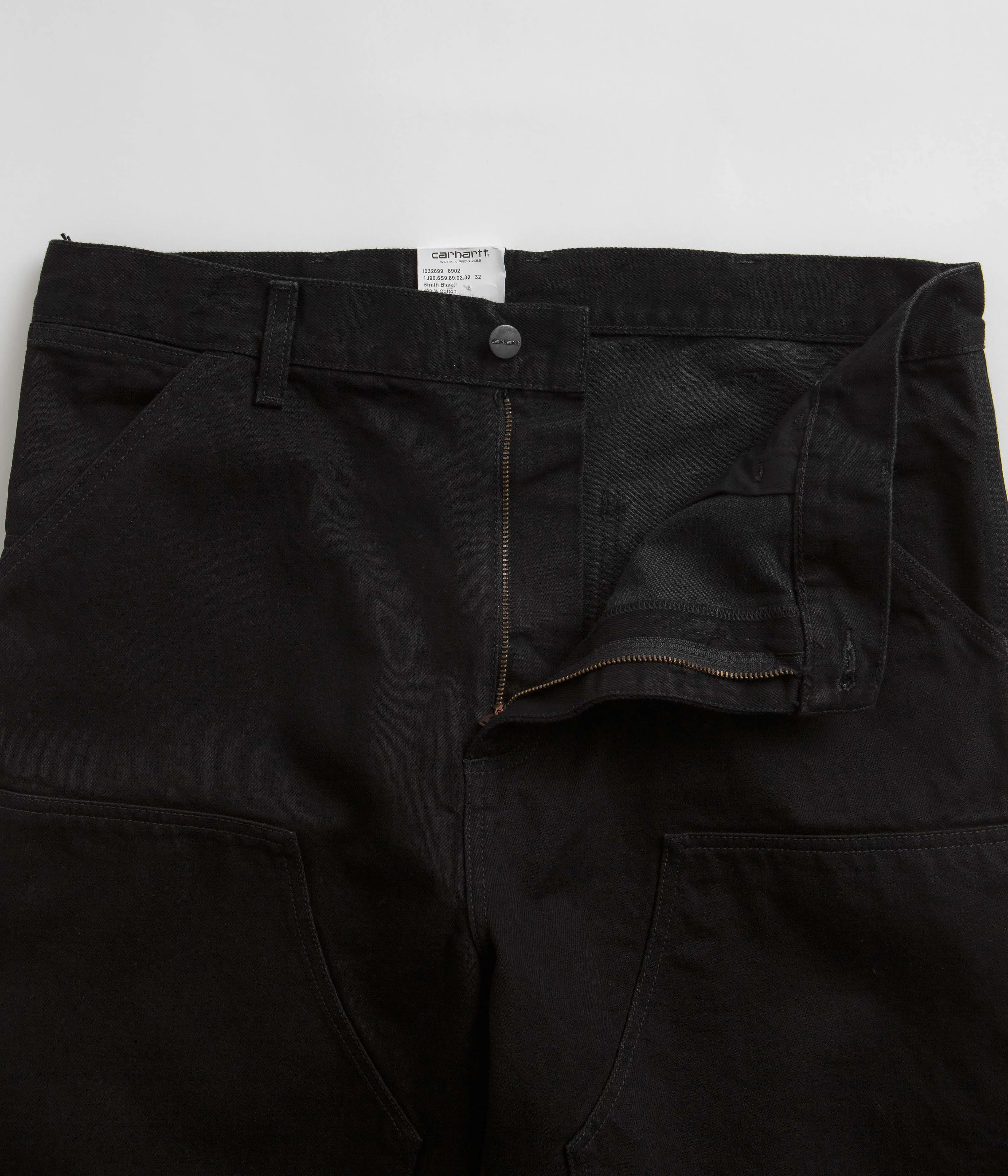 Carhartt Denim Double Knee Pants - Black Rinsed