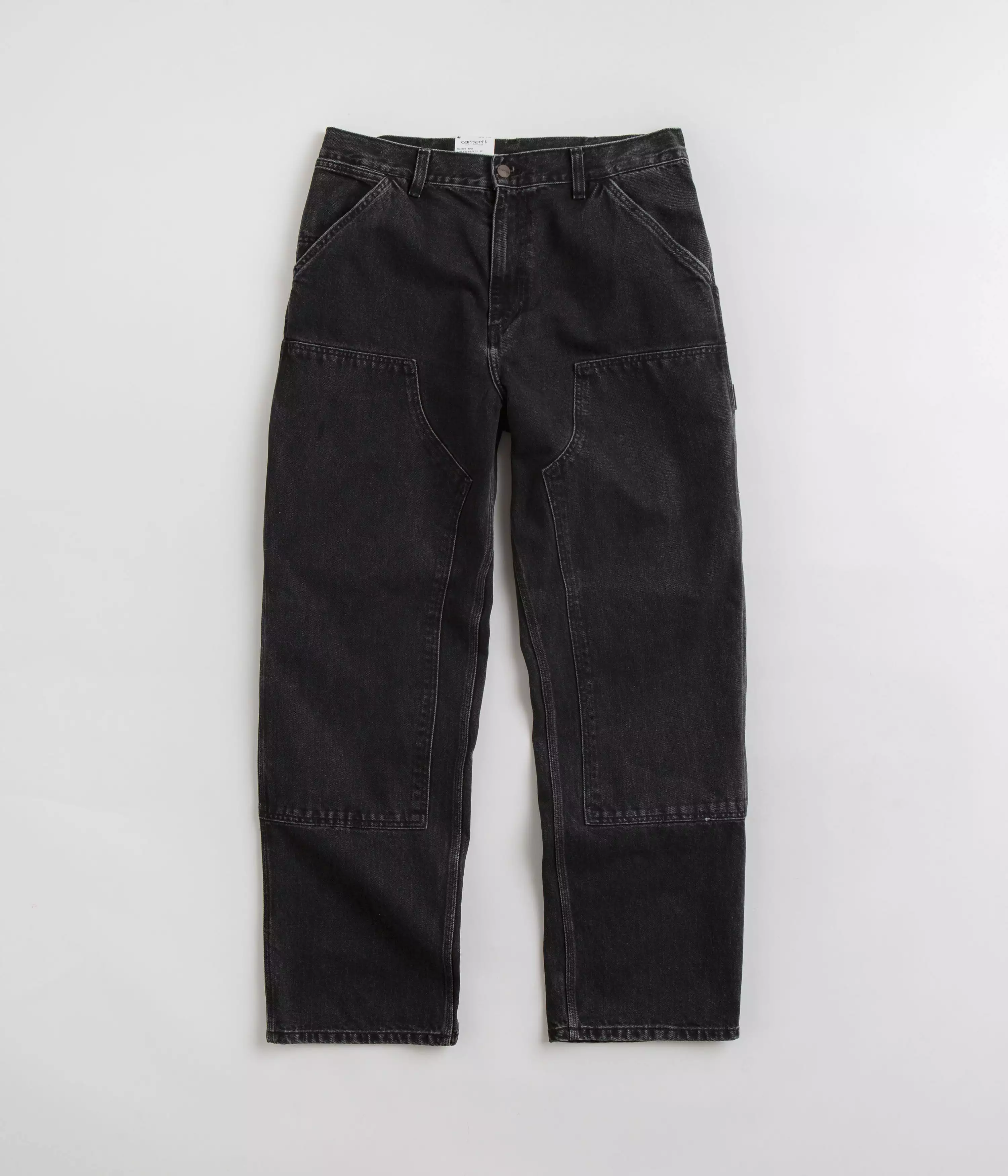 Carhartt Denim Double Knee Pants - Black Stone Washed