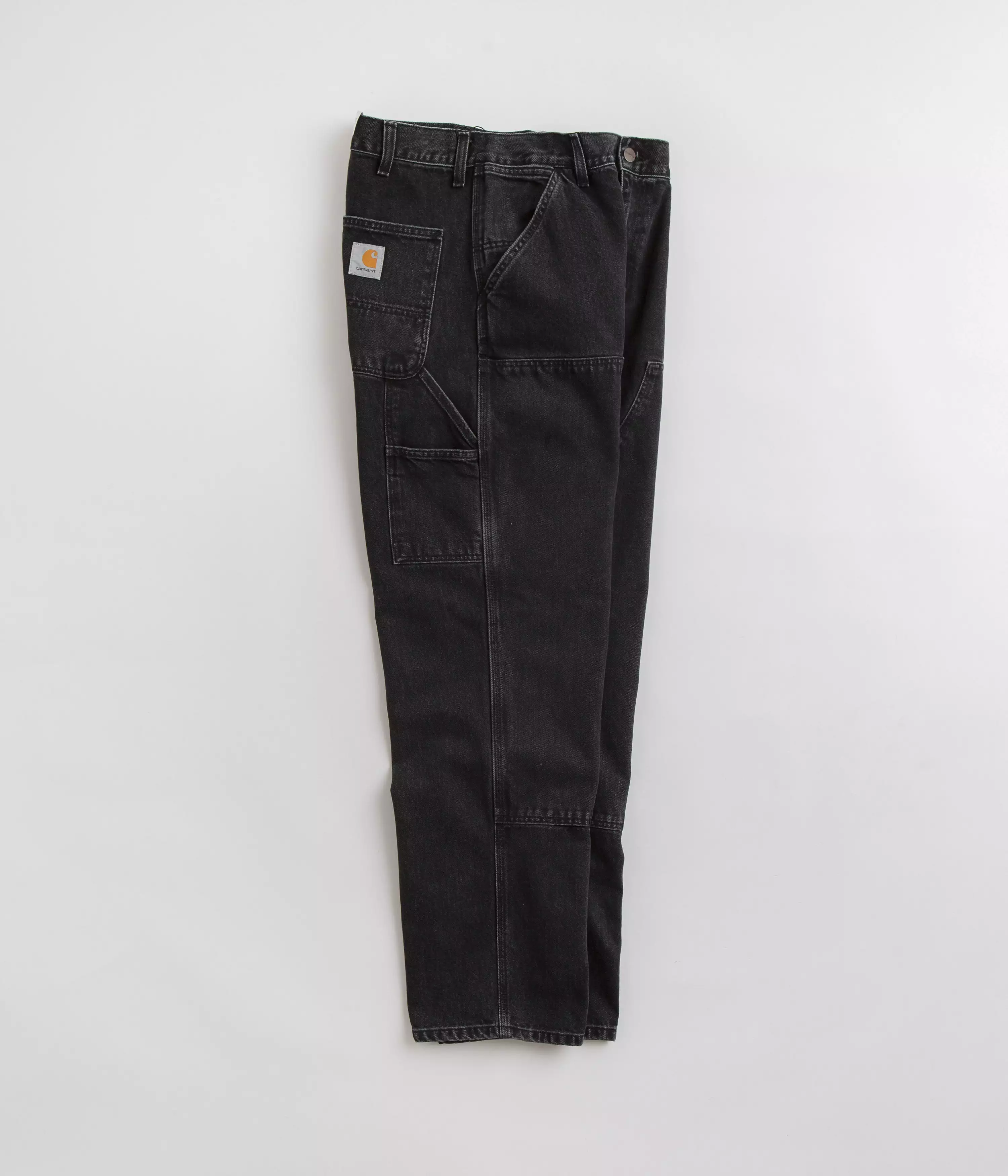 Carhartt Denim Double Knee Pants - Black Stone Washed