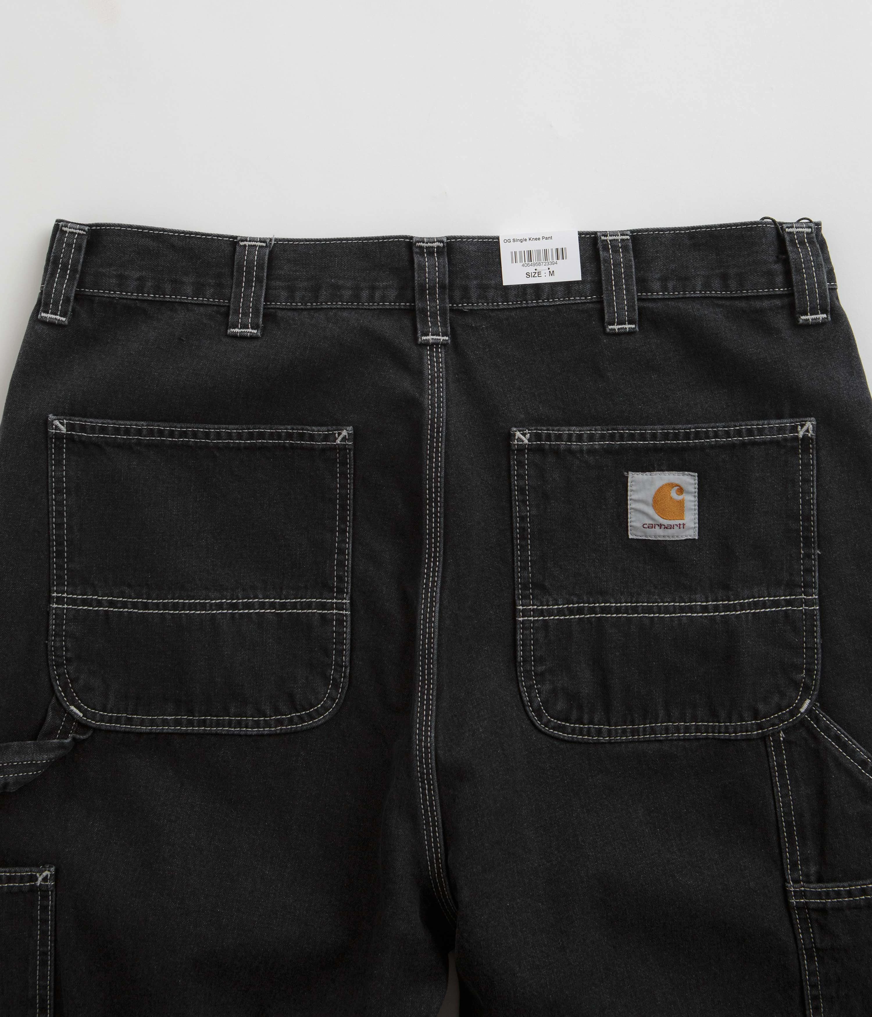 Carhartt OG Single Knee Pants - Stone Washed Black