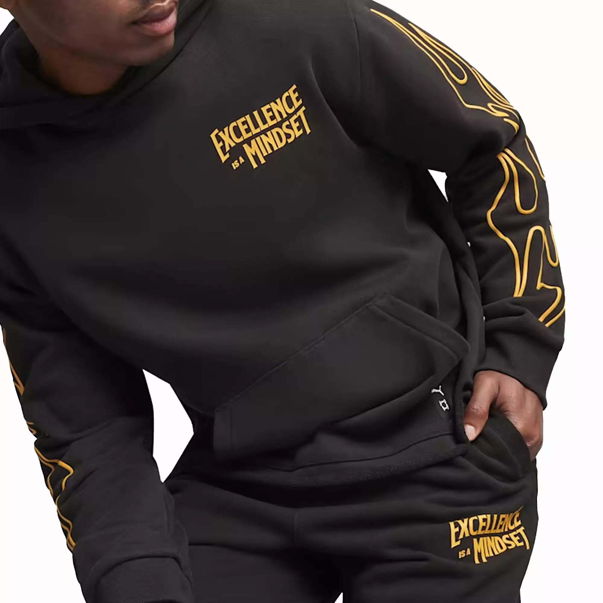 CAUTION BASKETBALL TRACK PANTS 'BLACK'