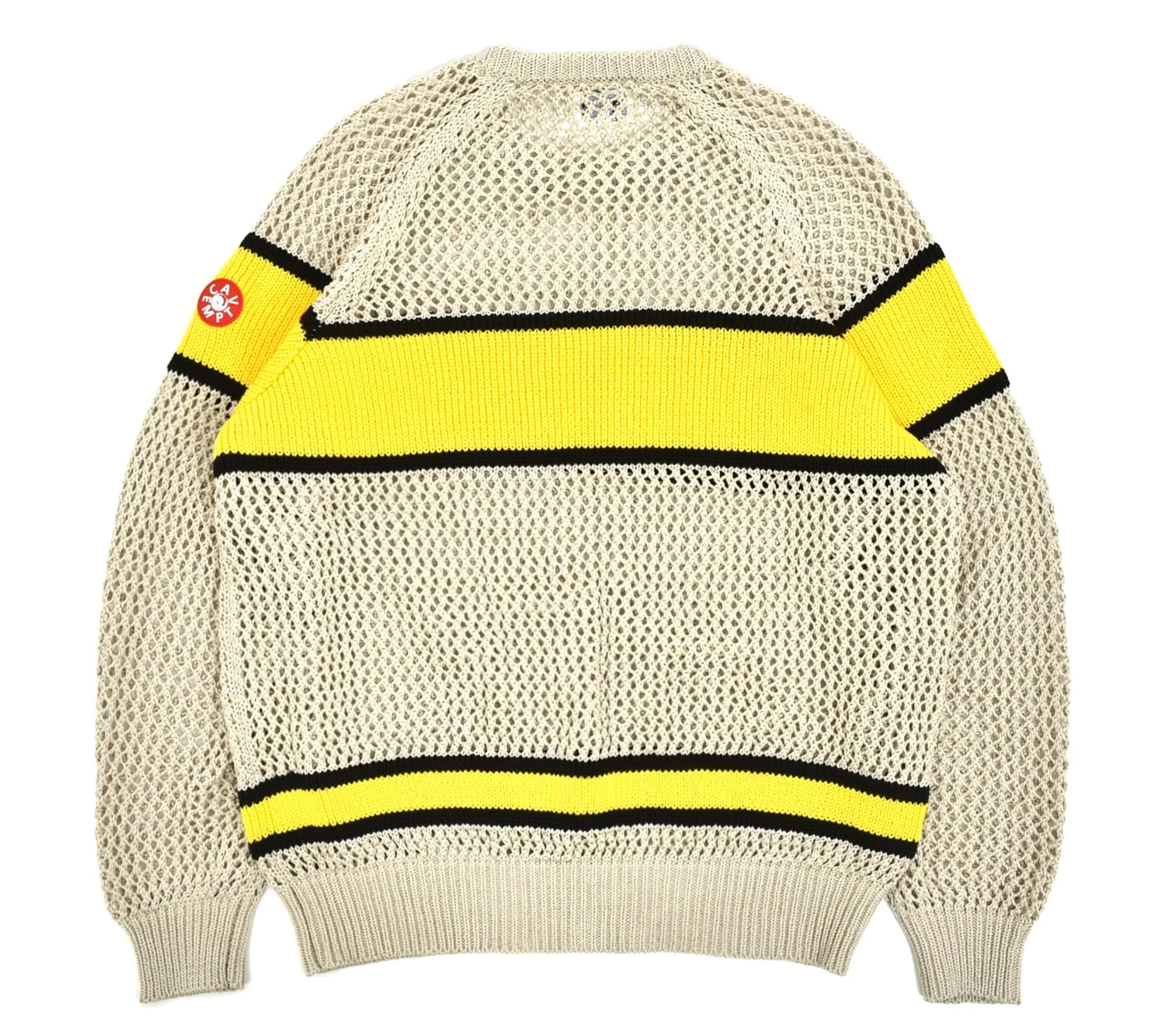 Cav Empt 'Yellow Stripe' Loose Knit Sweater