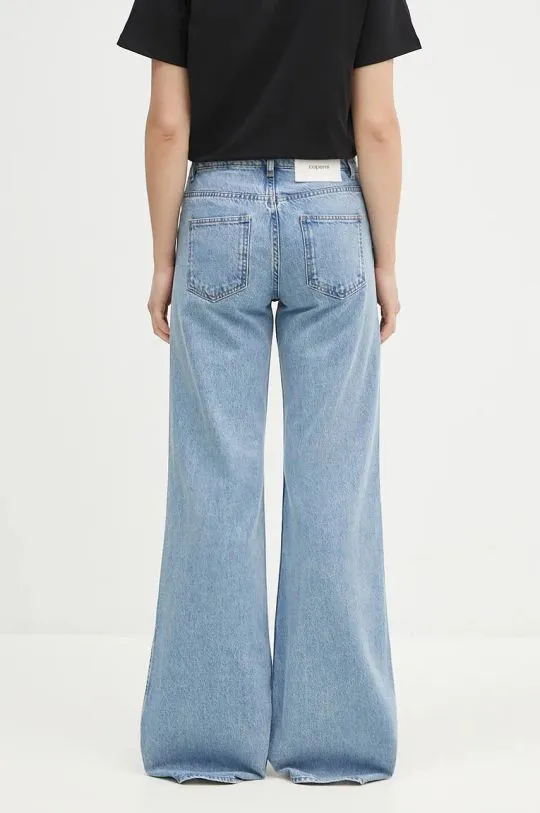 Coperni jeans Wide Leg Denim Pants women's blue color COPP95F2008