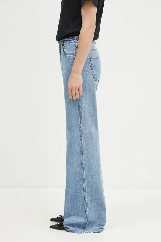 Coperni jeans Wide Leg Denim Pants women's blue color COPP95F2008