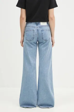 Coperni jeans Wide Leg Denim Pants women's blue color COPP95F2008