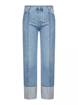 Curved fit jeans in Vintage Indigo denim