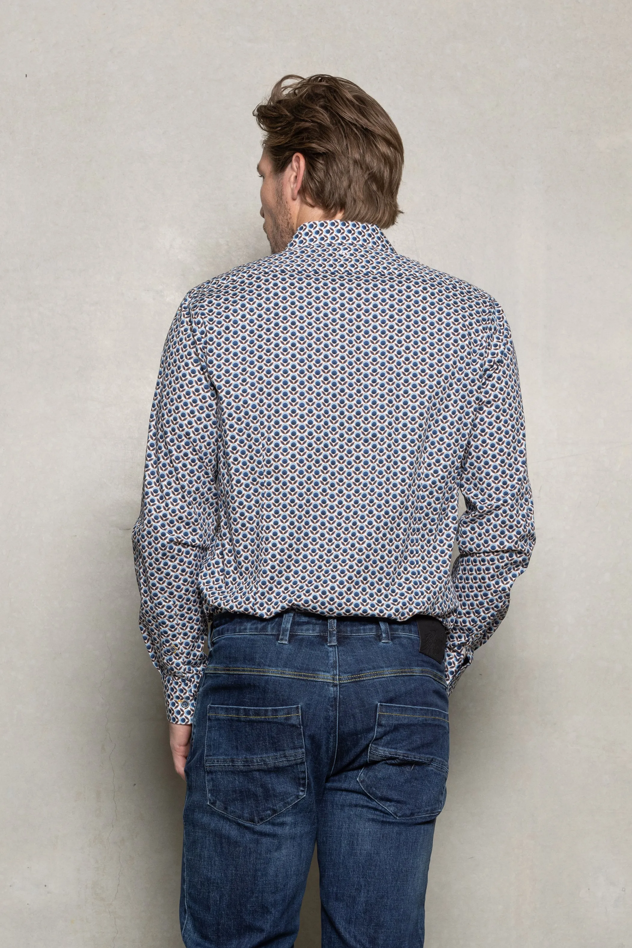 Cutler & Co - Blake Shirt - Cornflower Print