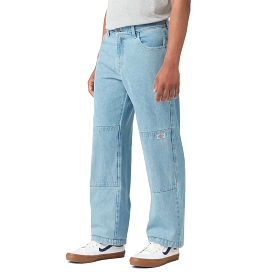 Dickies Loose Fit Double Knee Pants - Light Denim