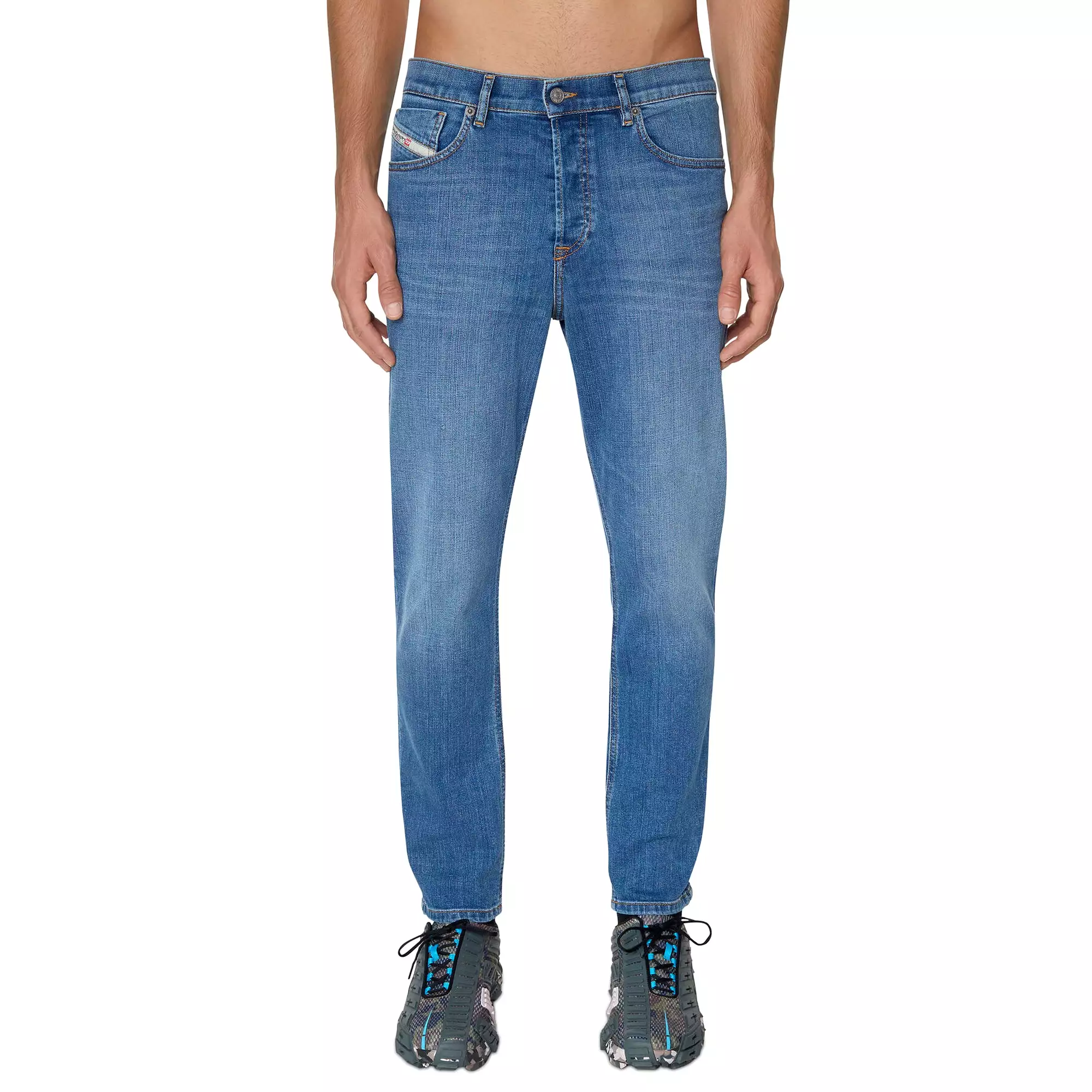 Diesel D-Fining 09D47 Tapered Fit Jeans - Medium Blue