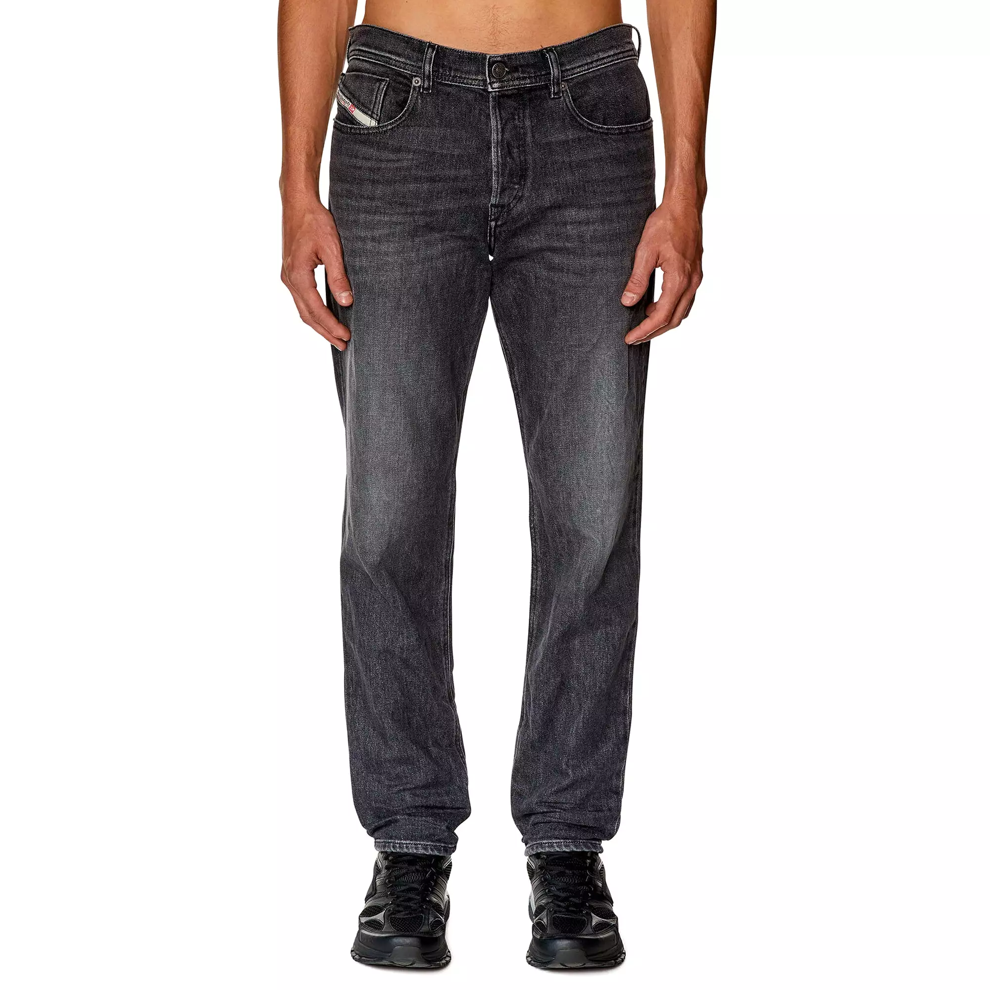 Diesel D-Finitive 09F84 Tapered Fit Jeans - Mid Grey