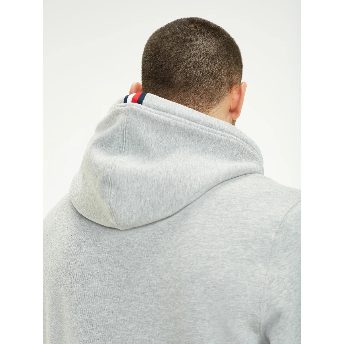 Grey Logo Drawstring Hoody | Sweatshirts & Hoodies | Tommy Hilfiger