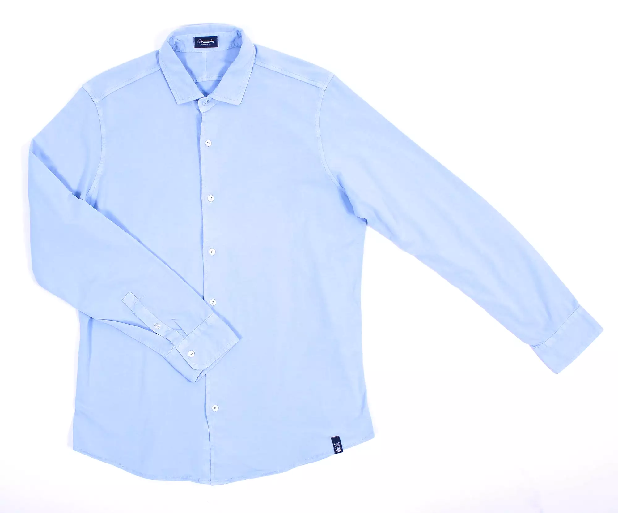 Iced Jersey Long Sleeve Button Front Shirt