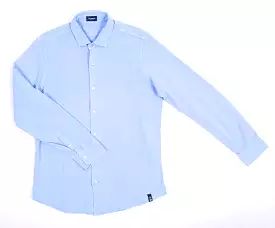 Iced Jersey Long Sleeve Button Front Shirt