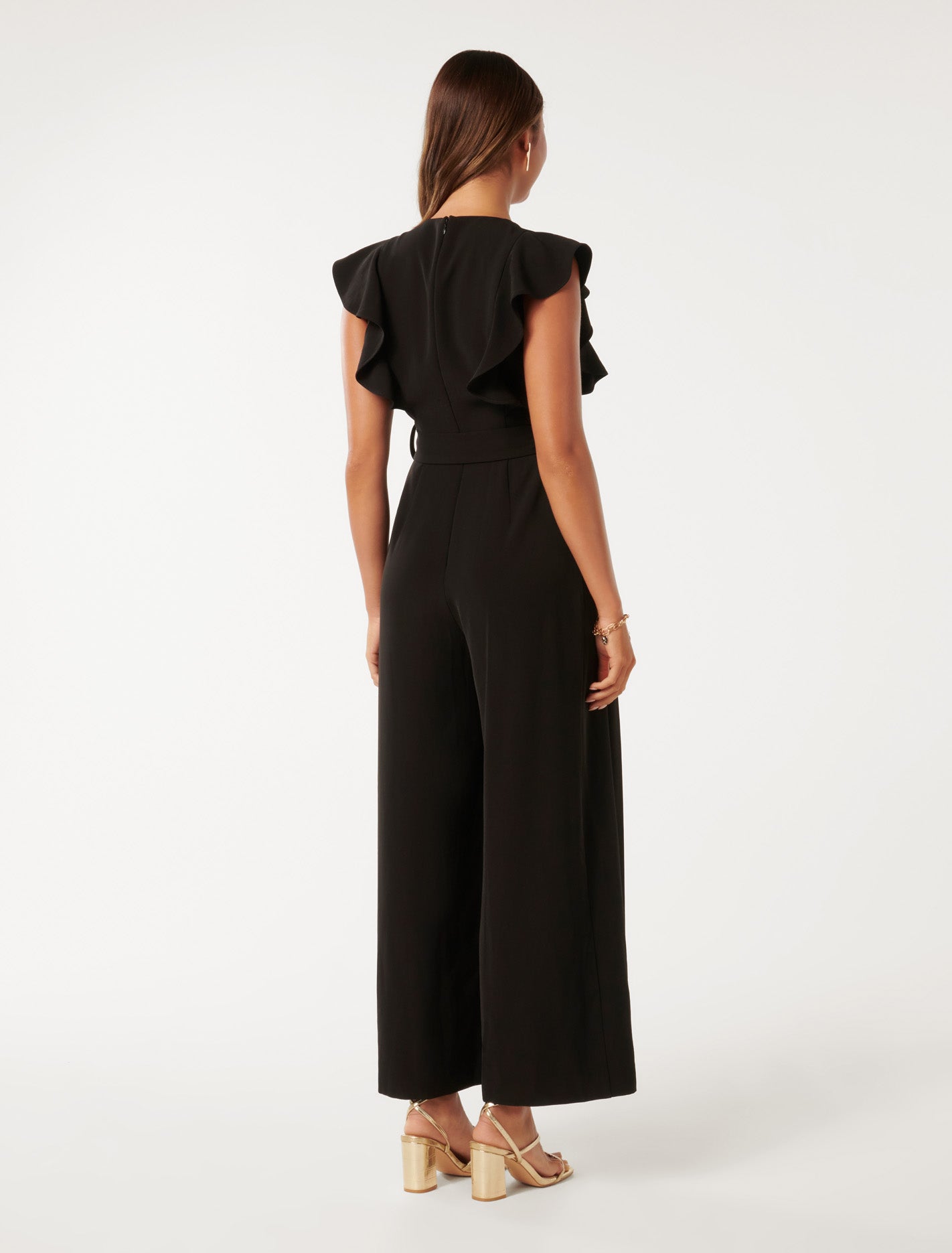 Jackie Flutter Sleeve Jumpsuit