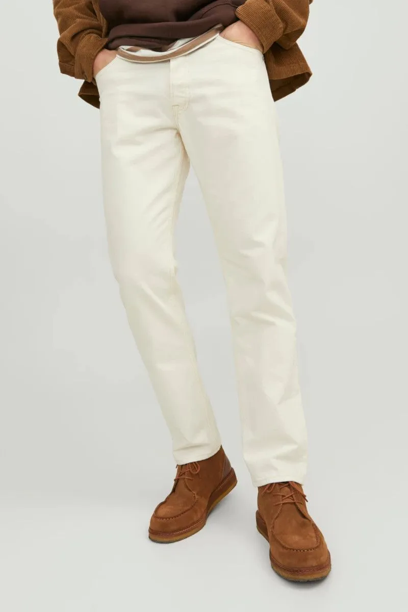 JJICHRIS JJORIGINAL AA 724 RELAXED FIT JEANS uomo Beige