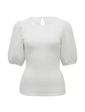 Jolanta Textured Puff Sleeve Top