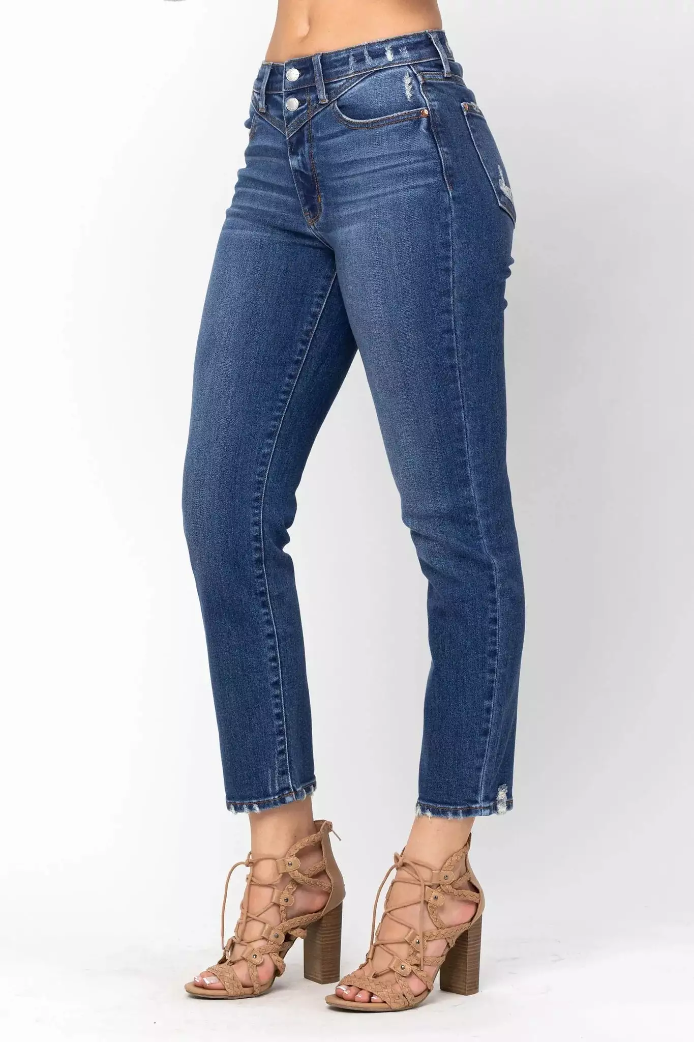 Judy Blue High Waist Front Yoke Slim Fit Jeans