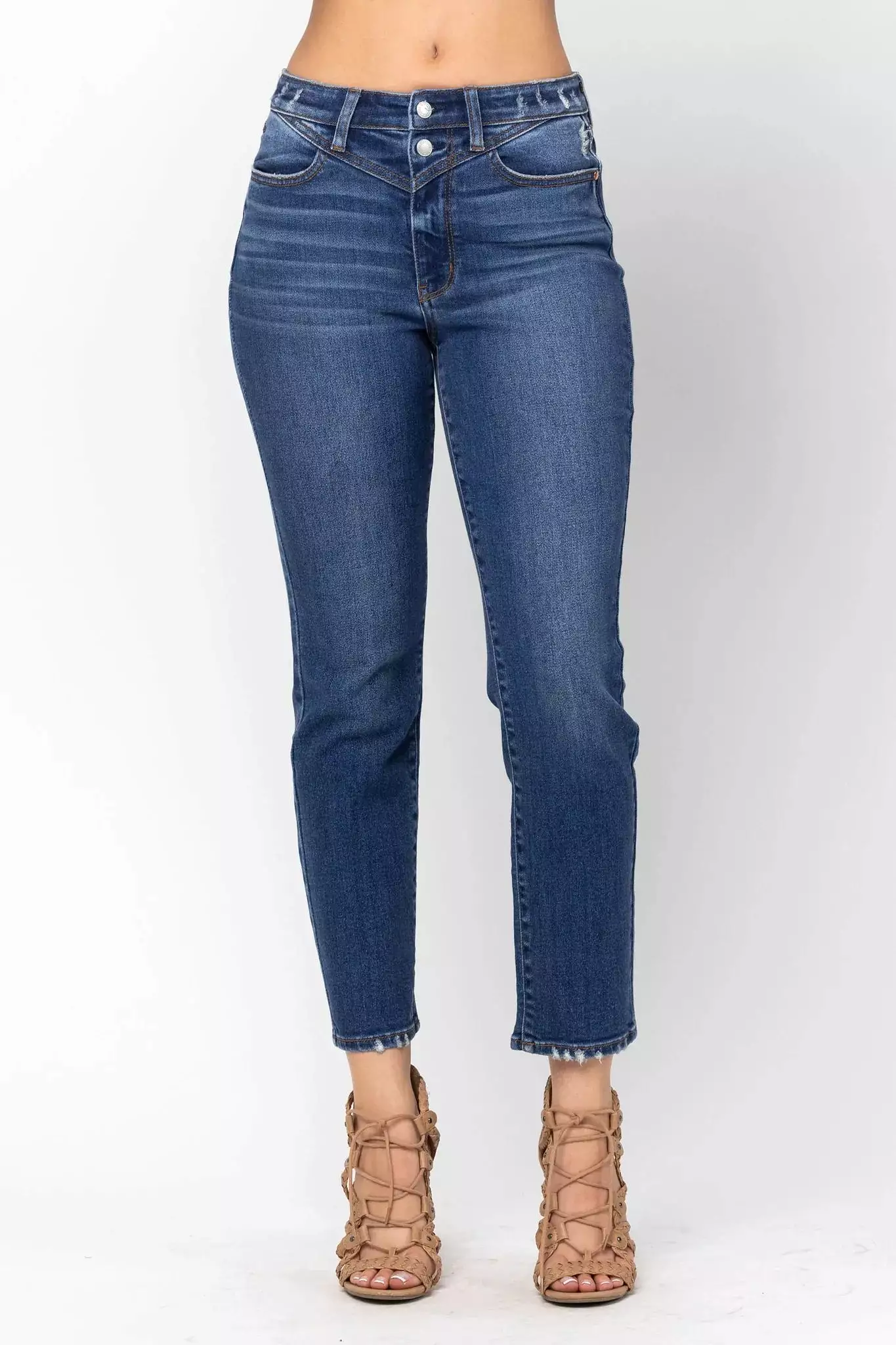 Judy Blue High Waist Front Yoke Slim Fit Jeans