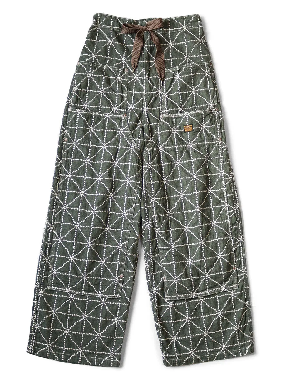 Kapital 8oz Denim FOLK DOJO W-Knee EASY Baggy Pants - Natural (K2403LP046)